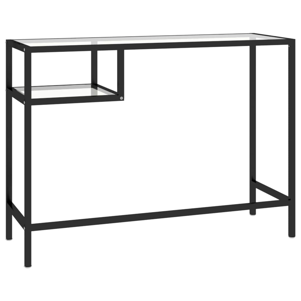 NNEVL Computer Desk Transparent 100x36x74 cm Glass-4