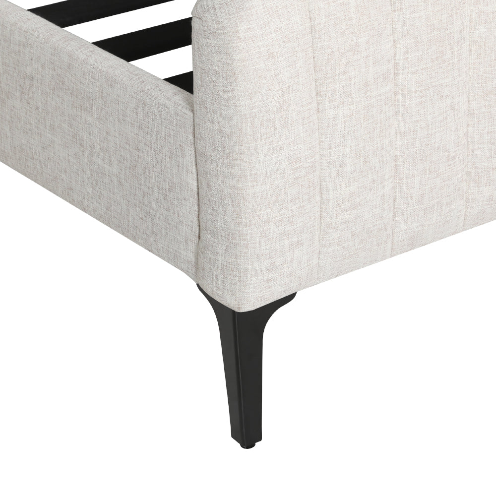 NNEDSZ Artiss Bed Frame Queen Size Beige AMMY-3