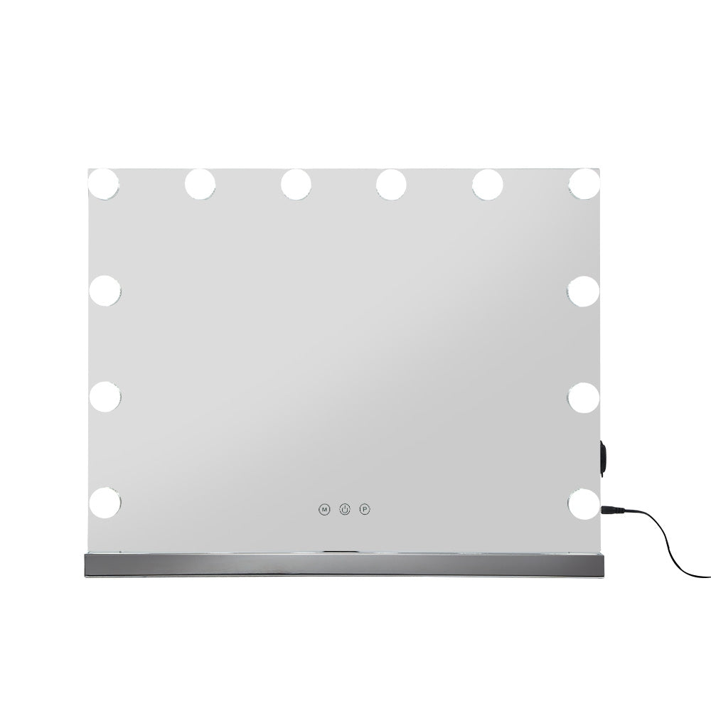 NNEDSZ Hollywood Frameless Makeup Mirror With 15 LED Lighted Vanity Beauty 58cm x 46cm-1