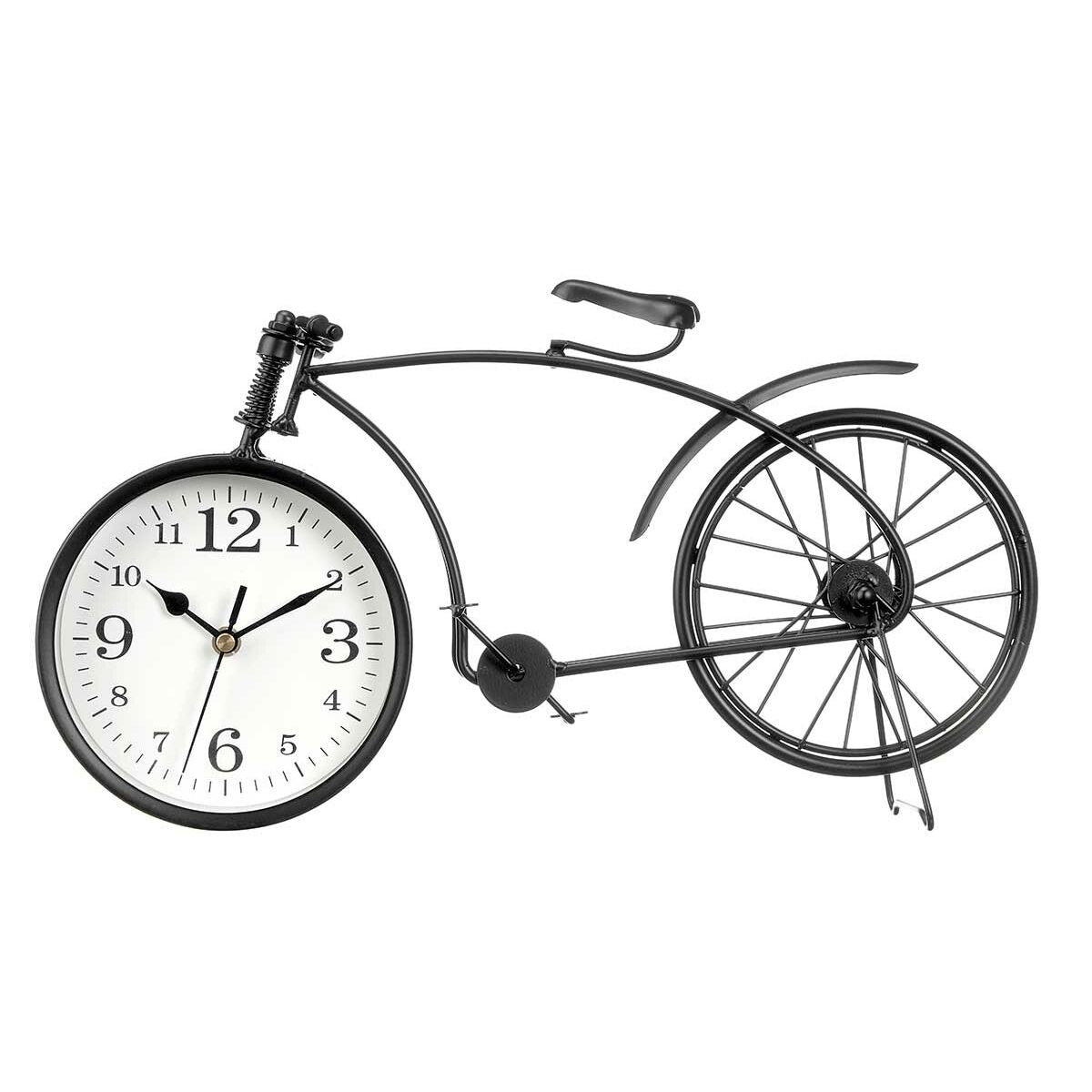 Table clock Gift Decor Black Bicycle (4 Units)-3