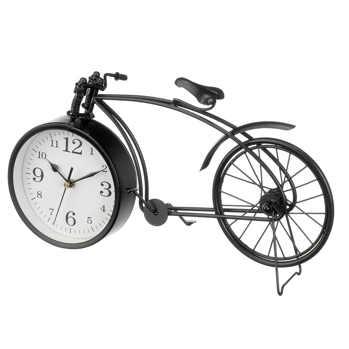 Table clock Gift Decor Black Bicycle (4 Units)-2