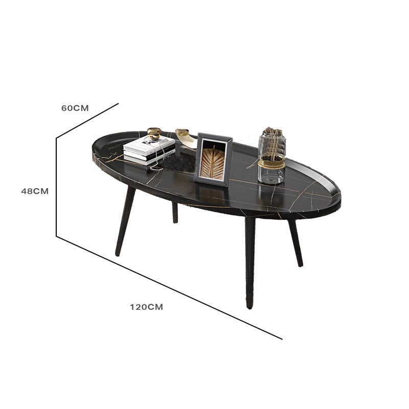NNEDSZ Coffee Table Living Room Accent Oval Table Contemporary Style Leisure Tea Table-1