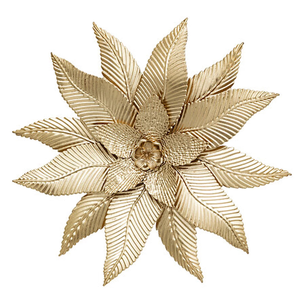 Déco mural fleur amandine 67x67 doré