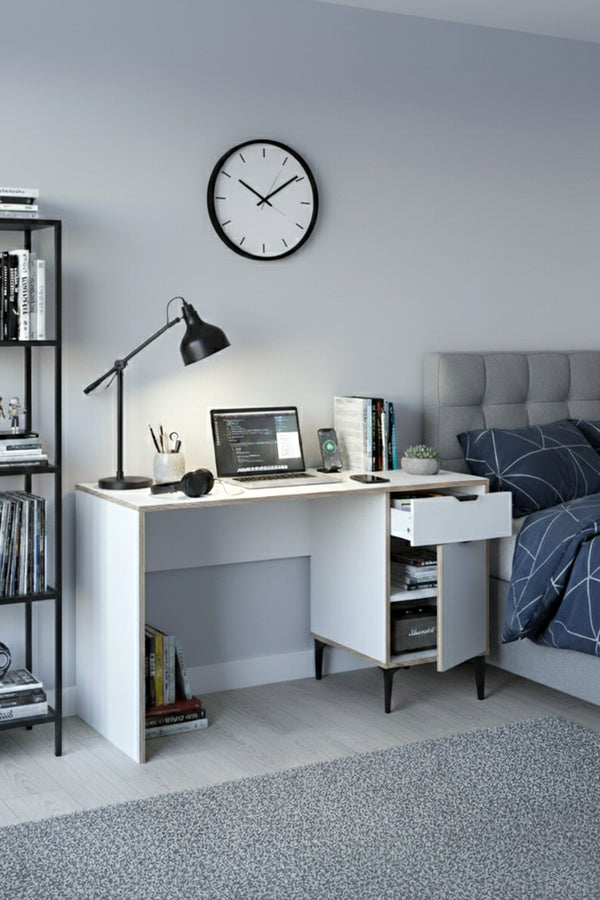 Bureau ARDEN 1 tiroir 1 porte 120cm