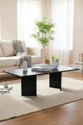 Table basse Roma HARMONY – Formes Courbes Minimalistes - Noir, Blanc ou Pierre