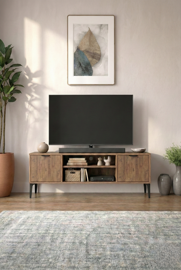 Meuble TV ARDEN 2 portes 140cm