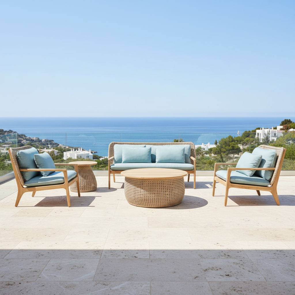 ENSEMBLE DE SALON DE JARDIN TOMINI