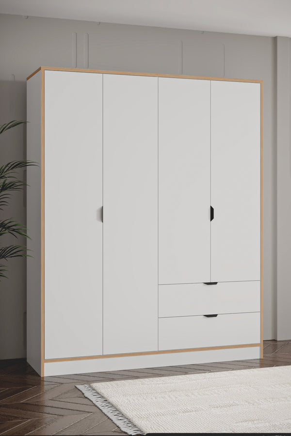 Armoire ARDEN 4 Portes 128cm