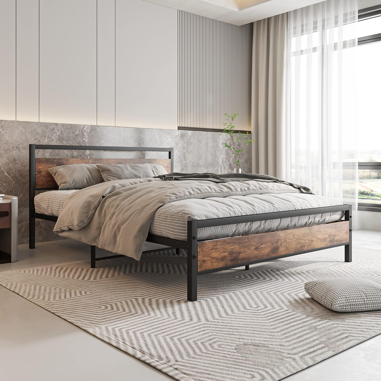 Cadre lit king single 150x200cm