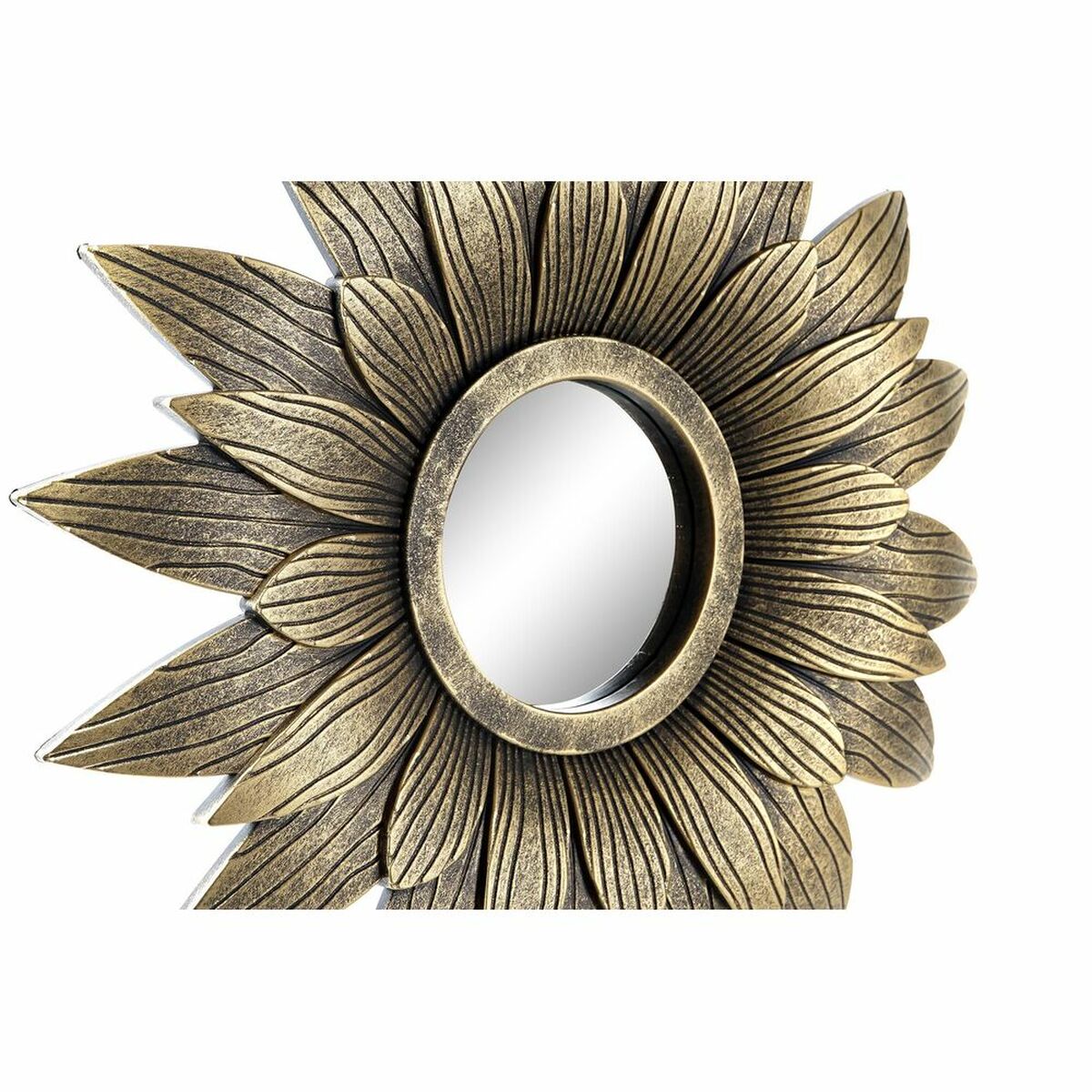 Mirror Set DKD Home Decor Crystal Golden PP 2 Units (35 x 2 x 35 cm)-2