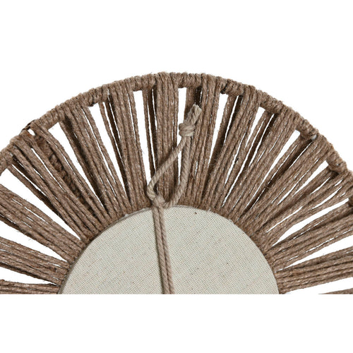 Mirror Set Home ESPRIT Natural Tropical 20 x 1 x 20 cm (3 Pieces)-1