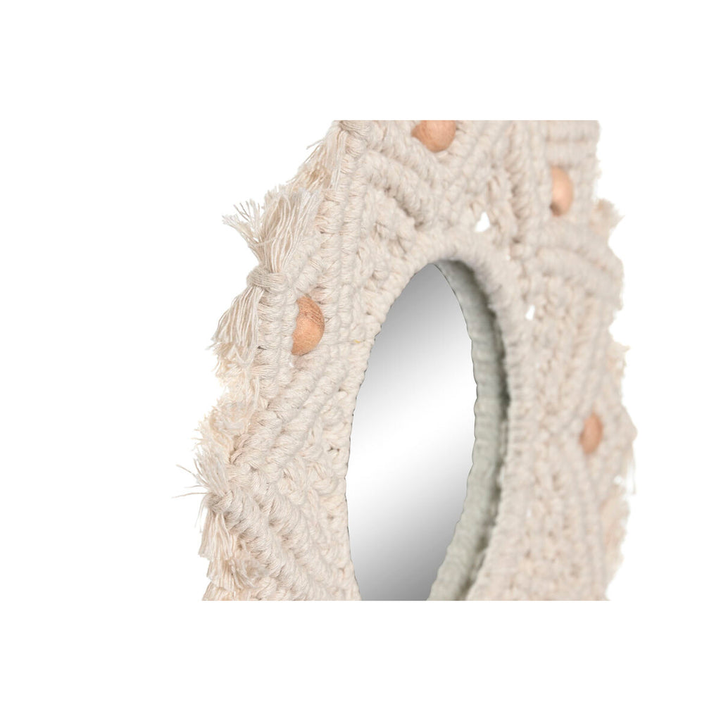 Mirror Set Home ESPRIT White Boho 20 x 1 x 20 cm (3 Pieces)-2