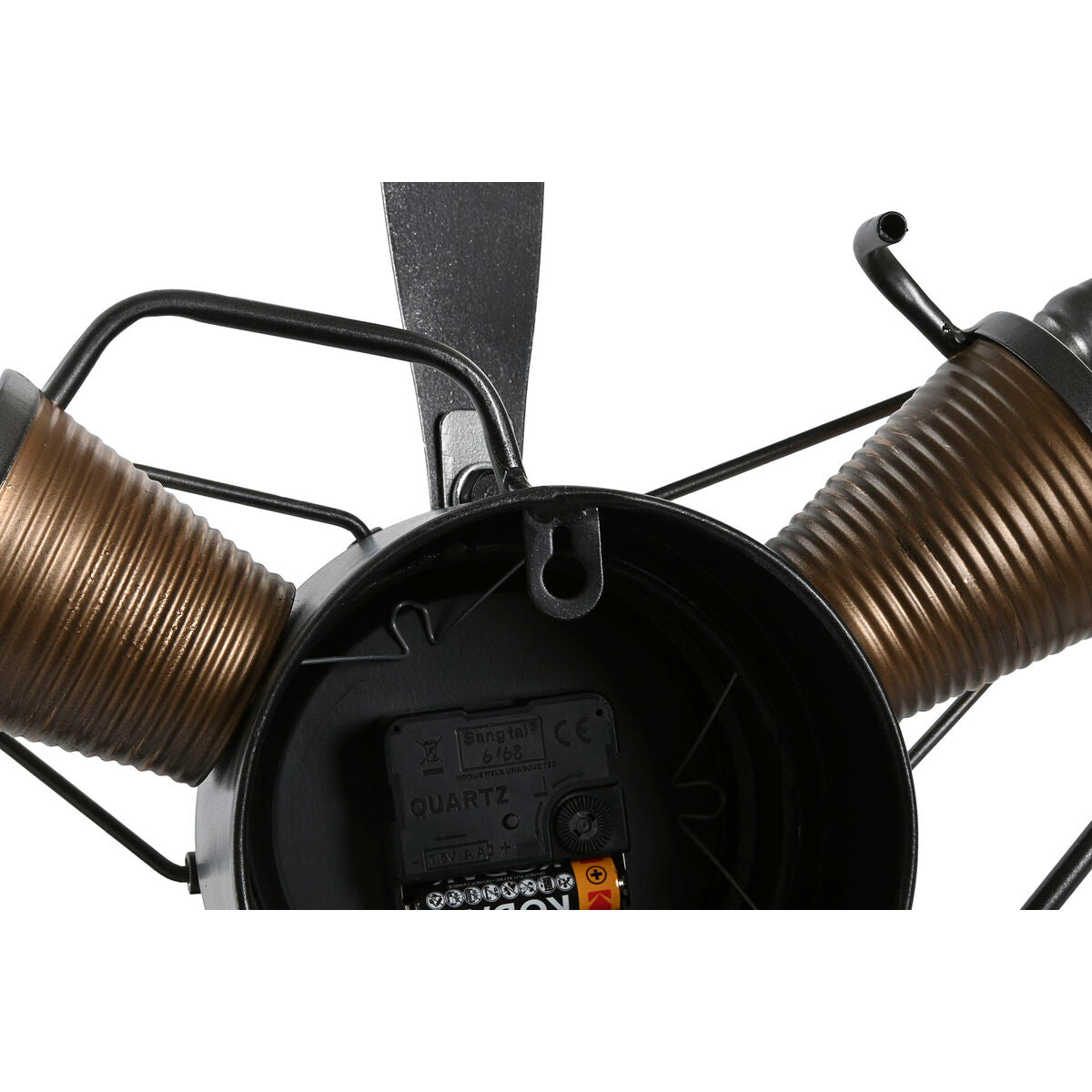 Wall Clock Home ESPRIT Golden Silver Metal Helices Vintage 63 x 12 x 55 cm-1