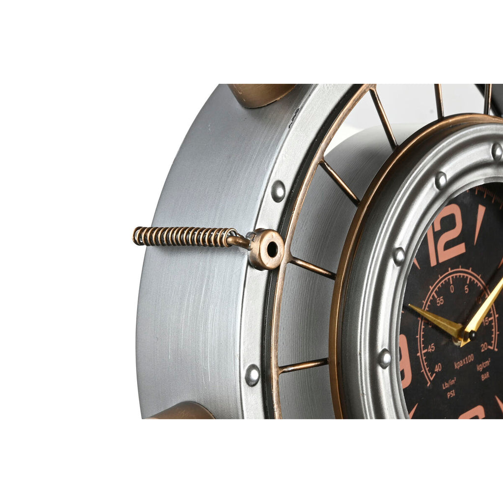 Wall Clock Home ESPRIT Golden Silver Iron Vintage 48 x 11 x 44,5 cm-3