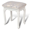 NNEVL Dressing Stool Warm White Fabric-0