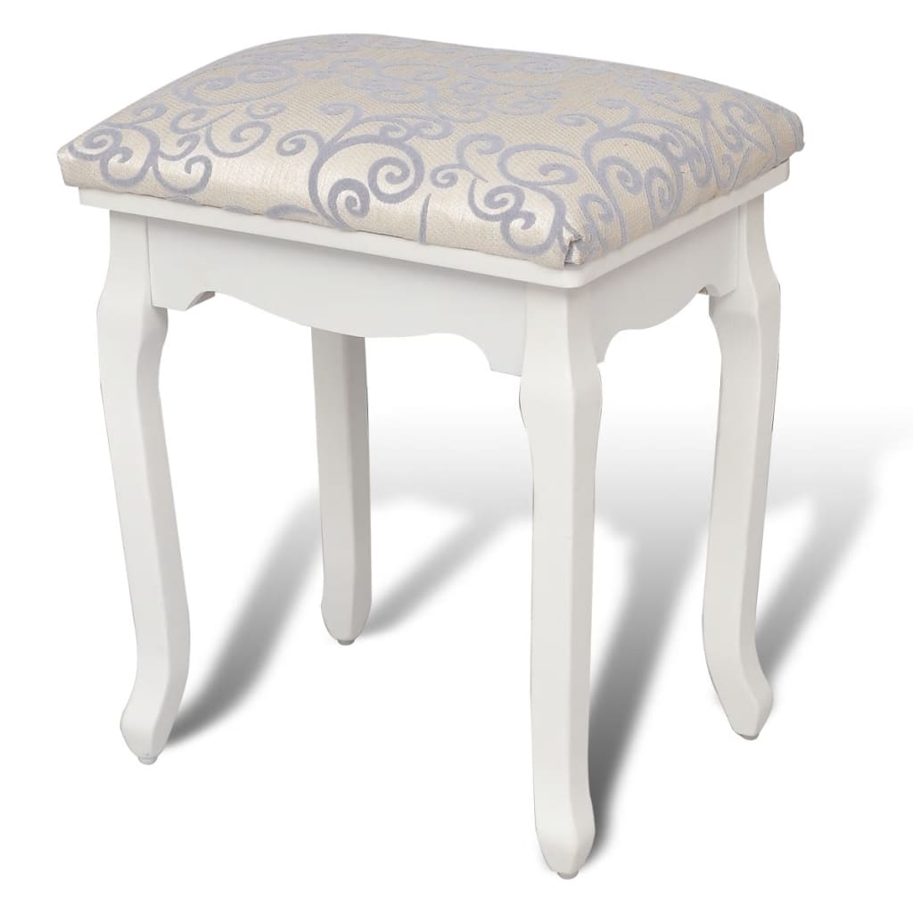 NNEVL Dressing Stool Warm White Fabric-0