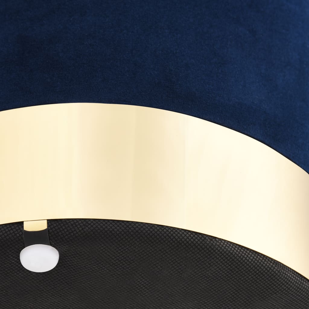 NNEVL Stool Blue and Gold Velvet-2