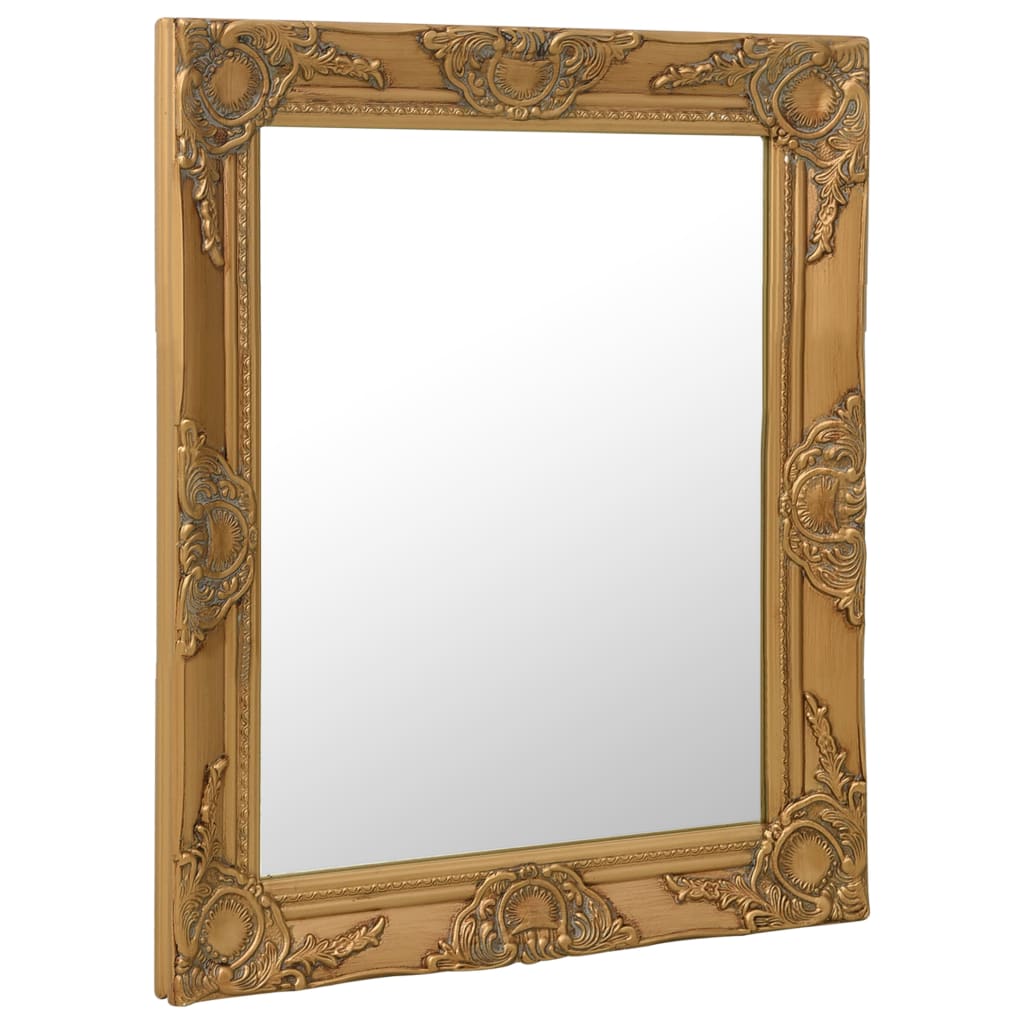 NNEVL Wall Mirror Baroque Style 50x60 cm Gold-1