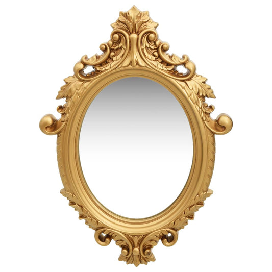 NNEVL Wall Mirror Castle Style 56x76 cm Gold-0