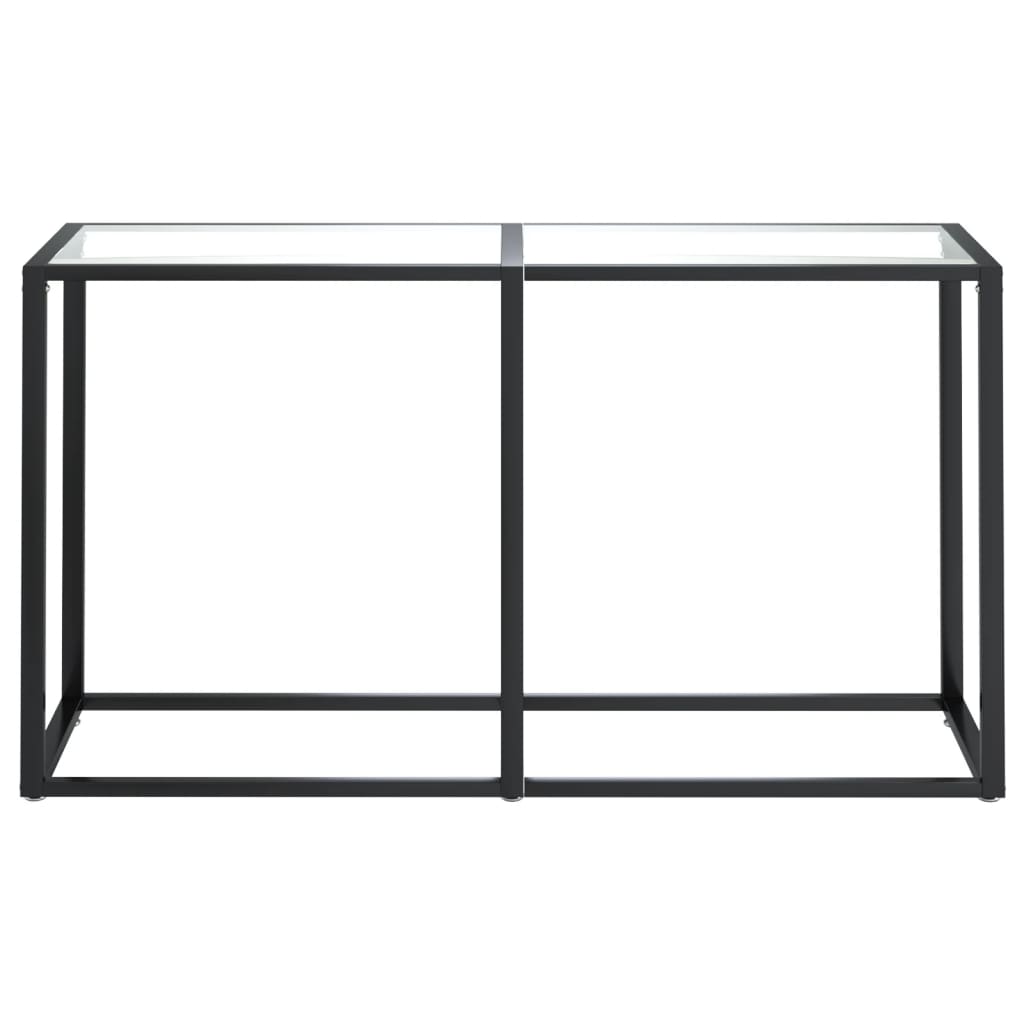 NNEVL Console Table Transparent 140x35x75.5cm Tempered Glass-2