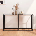 NNEVL Console Table Transparent 140x35x75.5cm Tempered Glass-0