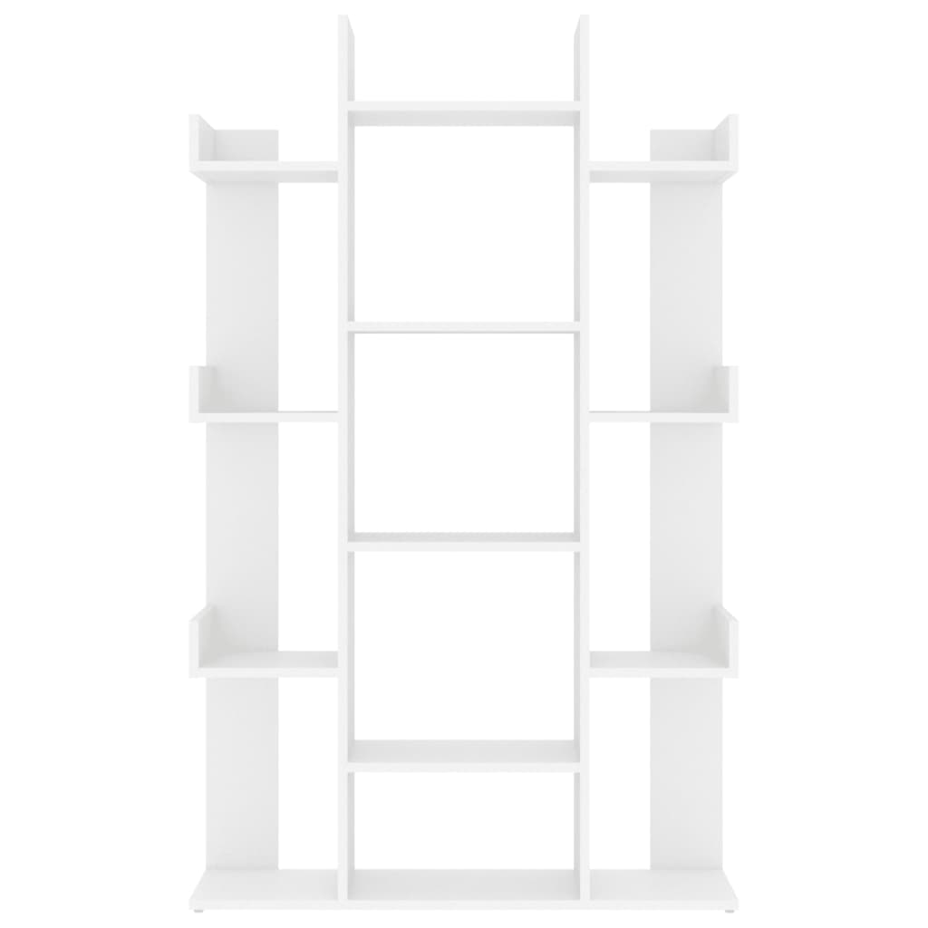 NNEVL Book Cabinet White 86x25.5x140 cm Chipboard-4