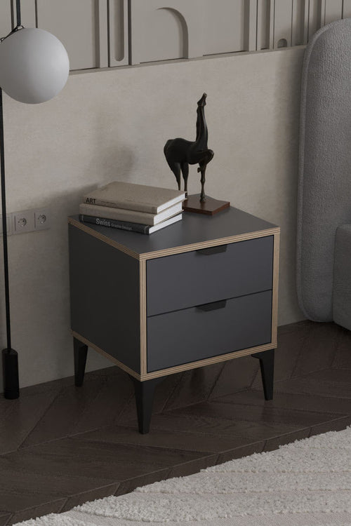 Table de Chevet ARDEN 2 tiroirs 45cm