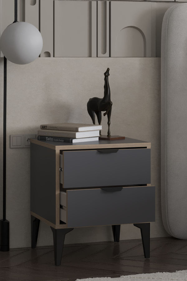 Table de Chevet ARDEN 2 tiroirs 45cm