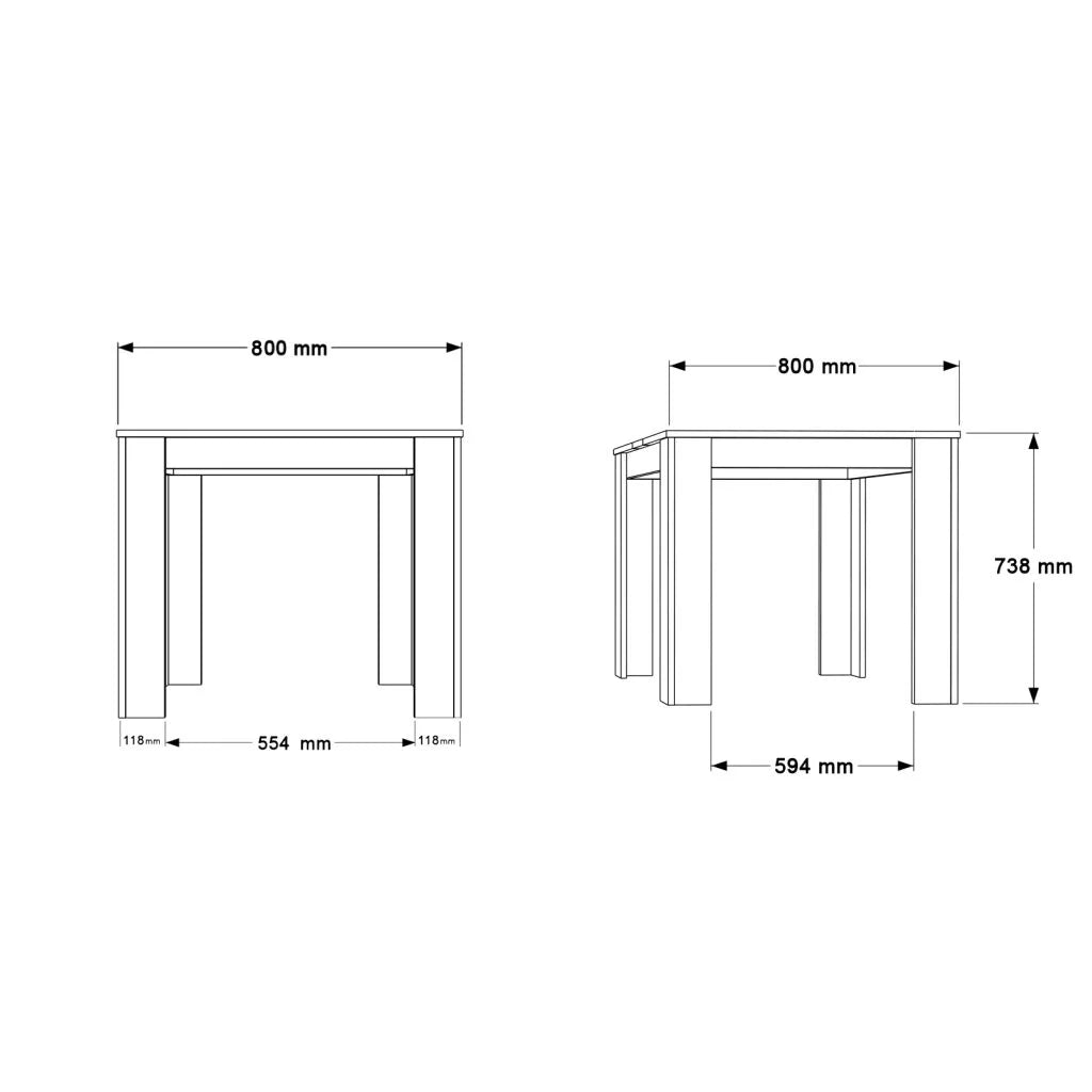 Table FR20 80x80cm