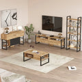 Lot de meubles pour salon ELA – Meuble TV, Table basse, Bibliothèque & Buffet