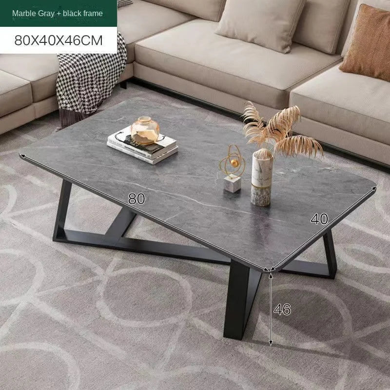 Modern Light Luxury Coffee Table - G and B (80x40x46cm)-3