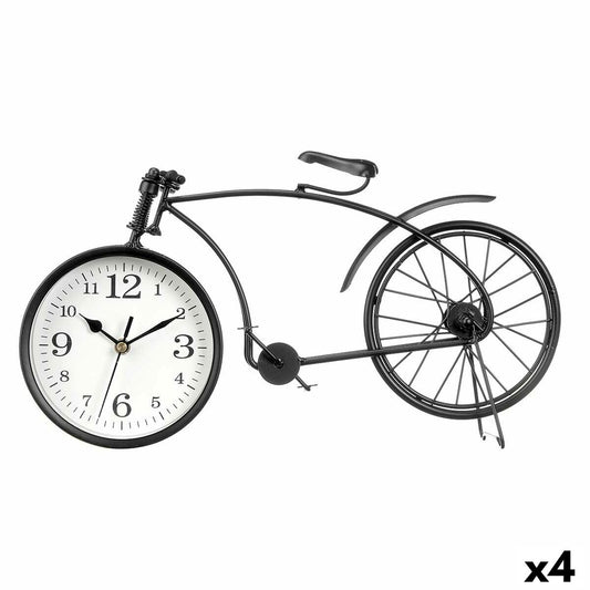 Table clock Gift Decor Black Bicycle (4 Units)-0