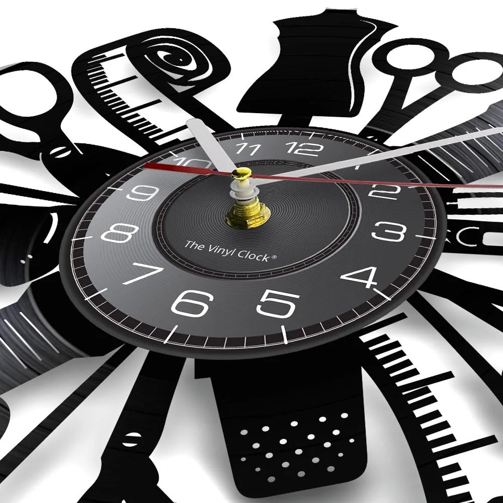 NNEOBA Vintage Sewing Machine Wall Clock: Retro Chic for Timeless Decor-1