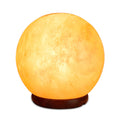 NNEDSZ 12V 12W 6.5" Ball Himalayan Pink Salt Lamp Carved Rock Crystal Light Bulb On/Off-0