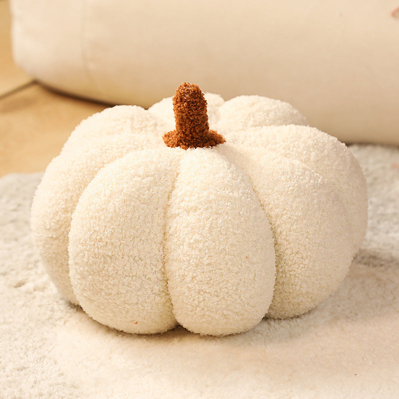 NNEDSZ White 2-PCS 30cm Creative Plush Pumpkin Pillow for Sofa, Window Seat & Living Room Decoration-0