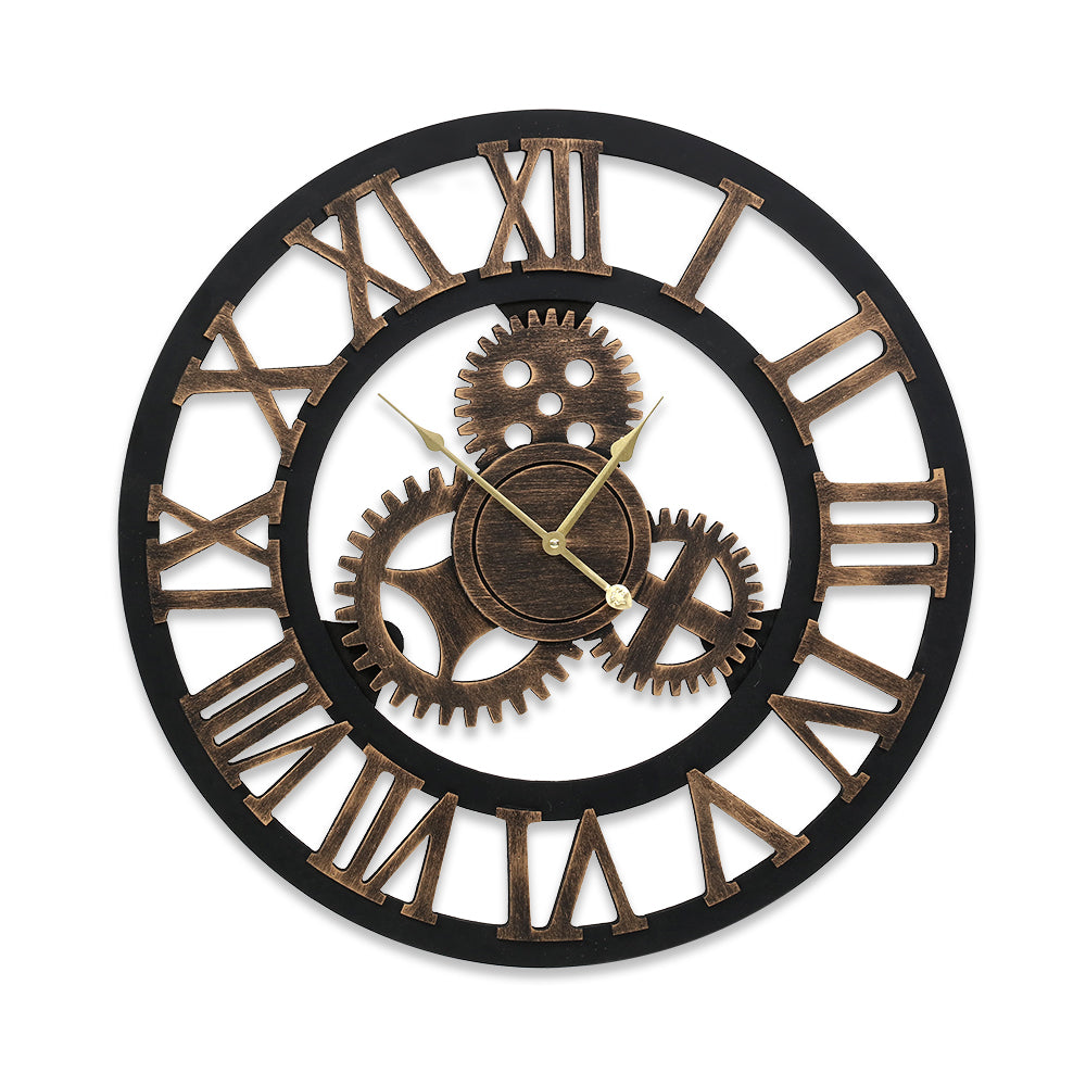 NNEDSZ Wall Clock Modern Large 3D Vintage Luxury Clock Enduring Home Office Decor-0