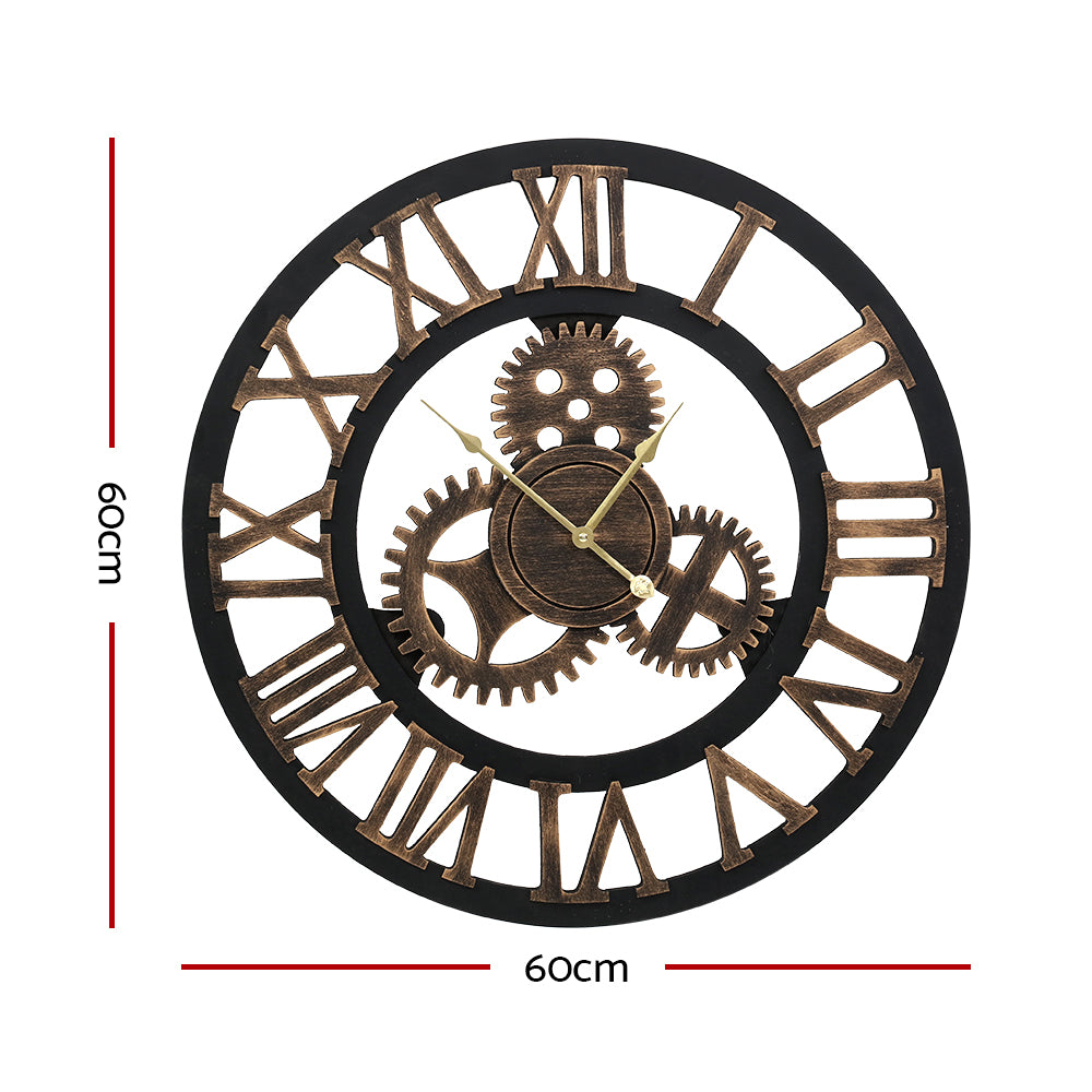 NNEDSZ Wall Clock Modern Large 3D Vintage Luxury Clock Enduring Home Office Decor-1