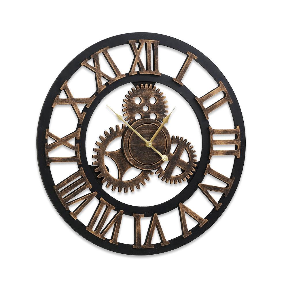 NNEDSZ Wall Clock Modern Large 3D Vintage Luxury Clock Enduring Home Office Decor-2