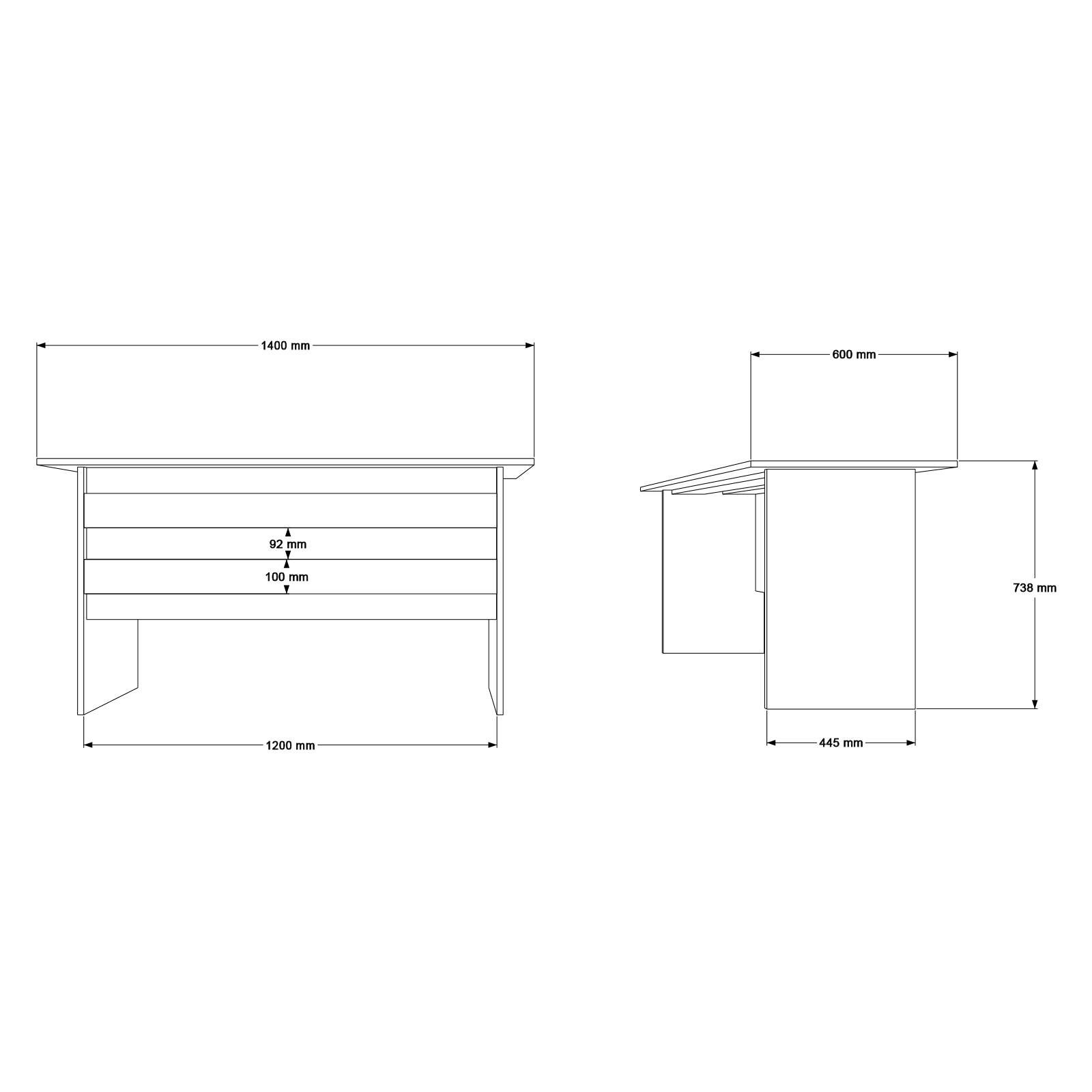 Lot bureau BEG14 – Bureau, Table d’appoint, Caisson, Étagère & Armoire | 3 Coloris