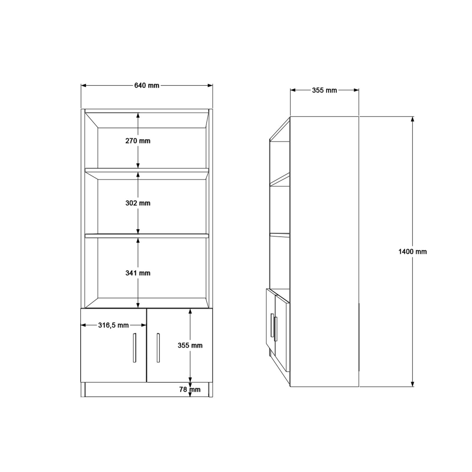 Lot bureau BEG14 – Bureau, Table d’appoint, Caisson, Étagère & Armoire | 3 Coloris