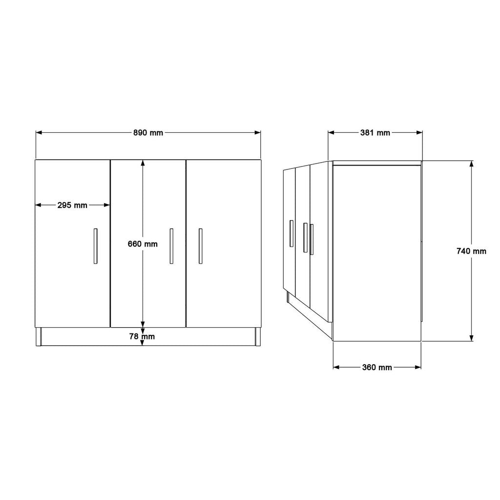 Lot bureau BEG14 – Bureau, Table d’appoint, Caisson, Étagère & Armoire | 3 Coloris