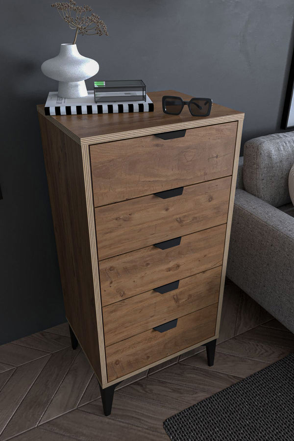 Commode ARDEN 5 tiroirs 50cm