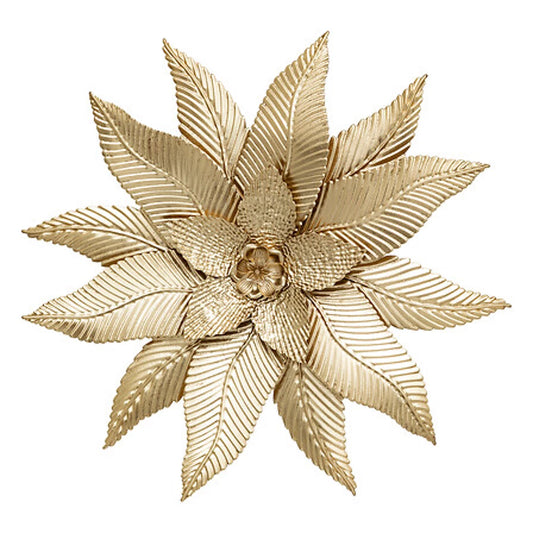 Déco mural fleur amandine 67x67 doré