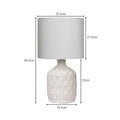 NNEDPE Ceramic Table Lamp in Cream