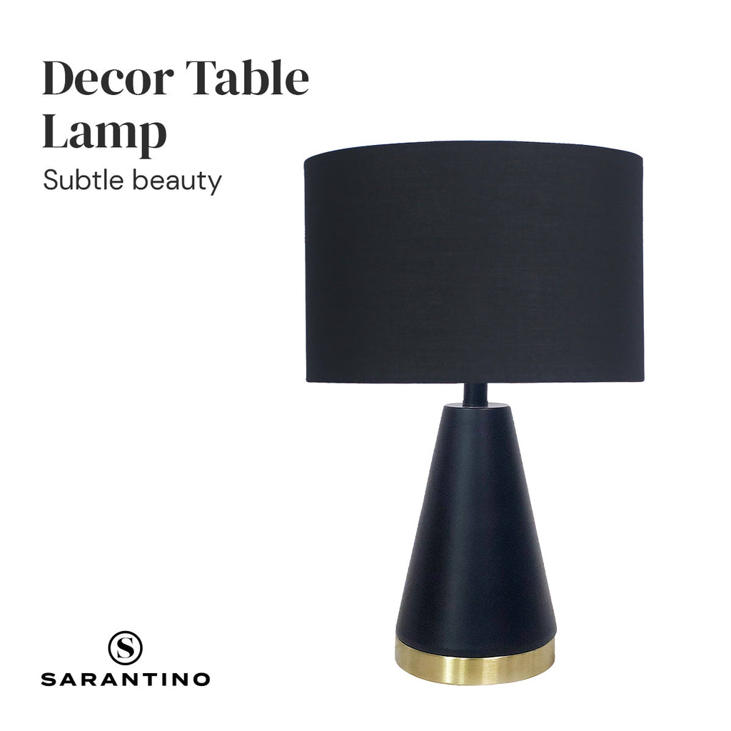 NNEDPE Metal Table Lamp in Black and Gold