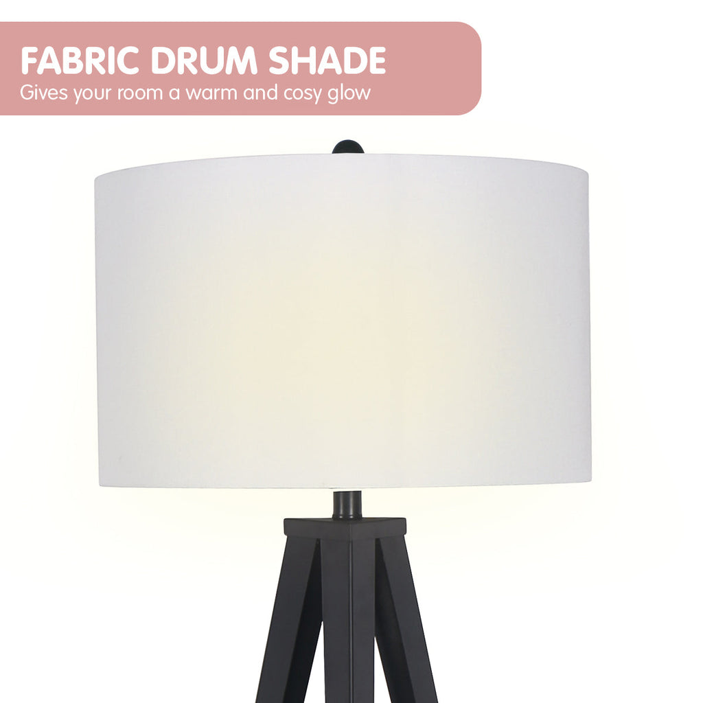 NNEDPE Sarantino Minimalist Modern Tripod Floor Lamp Black