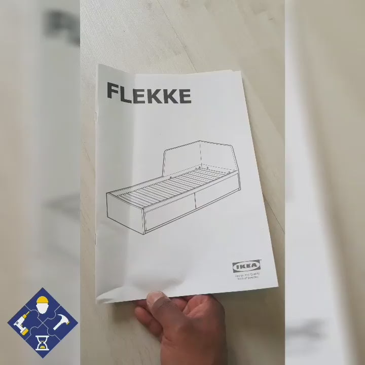 Service de montage d'un lit extensible avec tiroirs