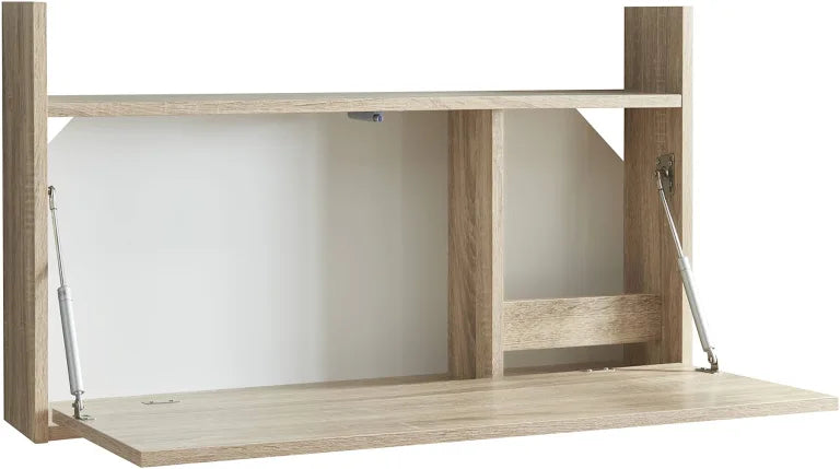 Bureau mural rabattable Rautalampi 48 x 83 x 48 cm effet chêne blanc