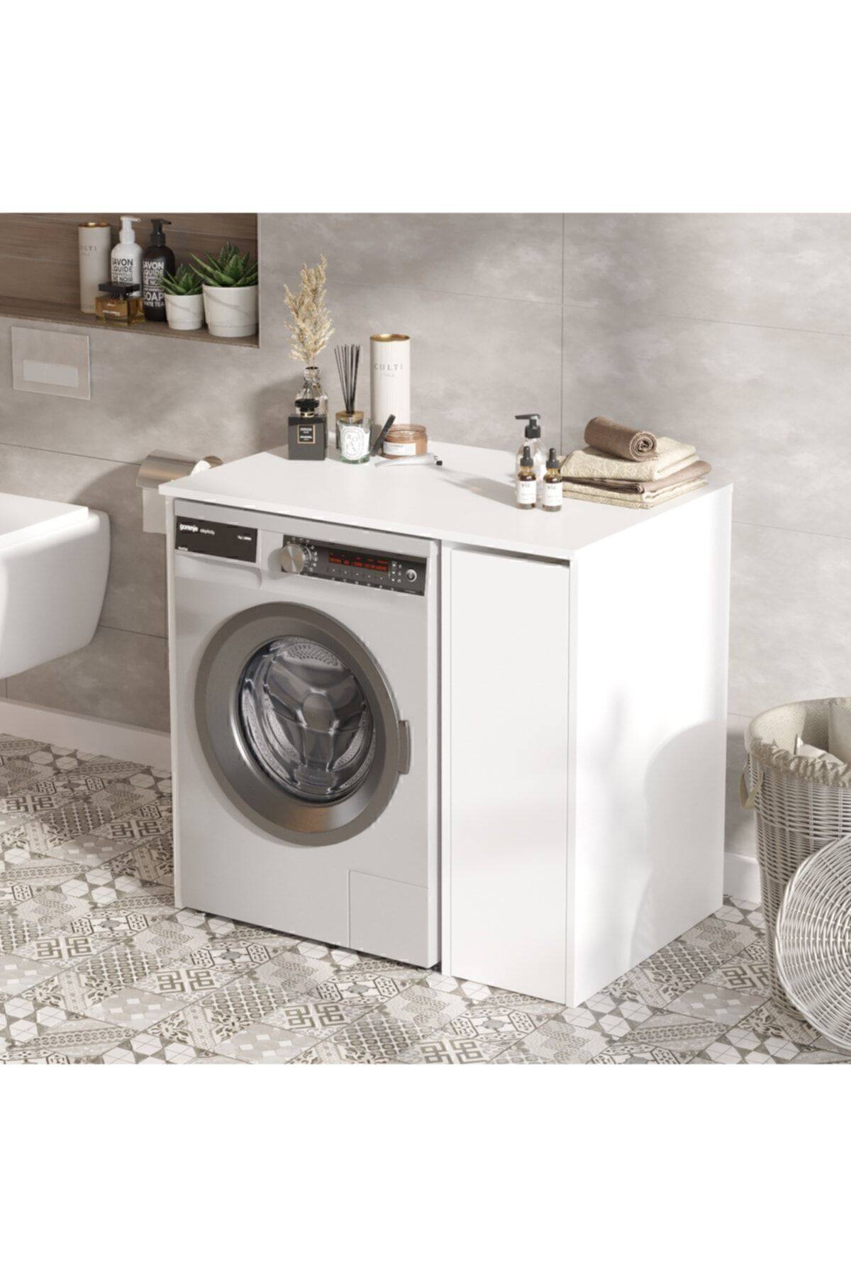 Meuble pour lave-linge large avec tiroirs