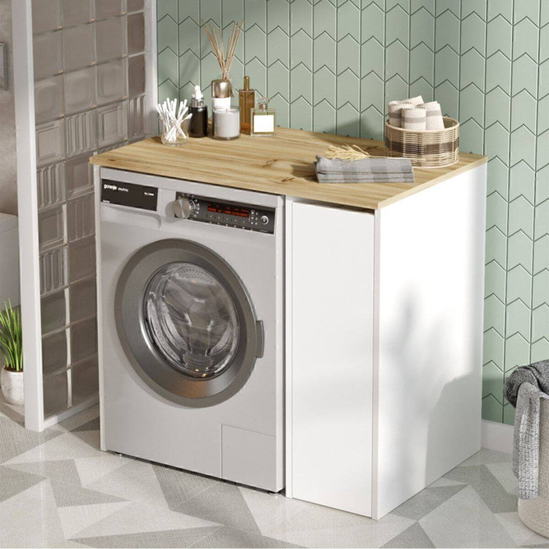 Meuble pour lave-linge large avec tiroirs